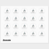 Gepersonaliseerde Saguaro Cactus Bachelorette Ronde Sticker (Vel)
