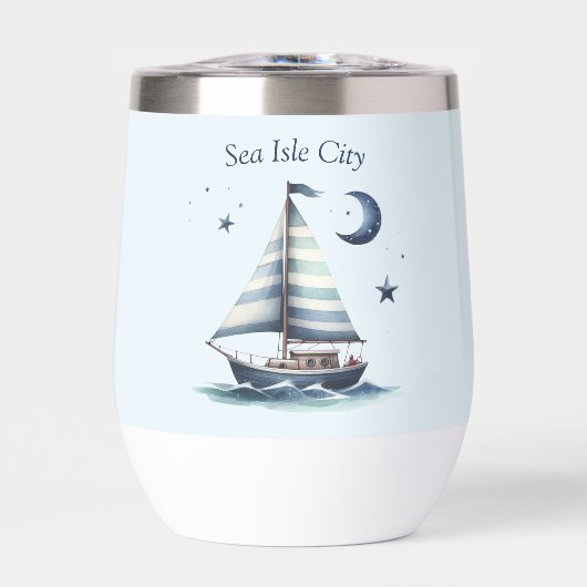 Gepersonaliseerde Sailboat Tumbler (Voorkant)