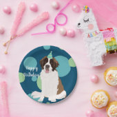 Gepersonaliseerde Saint Bernard Birthday Papieren Bordje (Feest)