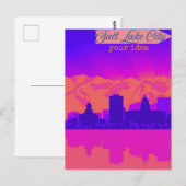 Gepersonaliseerde Salt Lake City Briefkaart, Utah  Briefkaart (Voorkant / Achterkant)