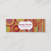 Gepersonaliseerde Samenvatting met Rood, Greens, Mini Visitekaartje (Voorkant)