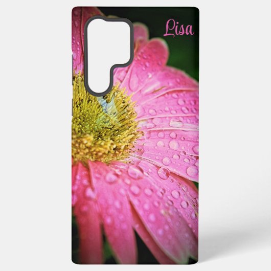 Gepersonaliseerde Samsung Hoesje - Roze Gerbera Da Samsung Galaxy Hoesje (Achterkant)