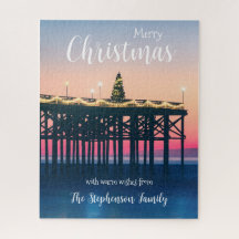 Gepersonaliseerde San Diego Zonsondergang Kerstmis