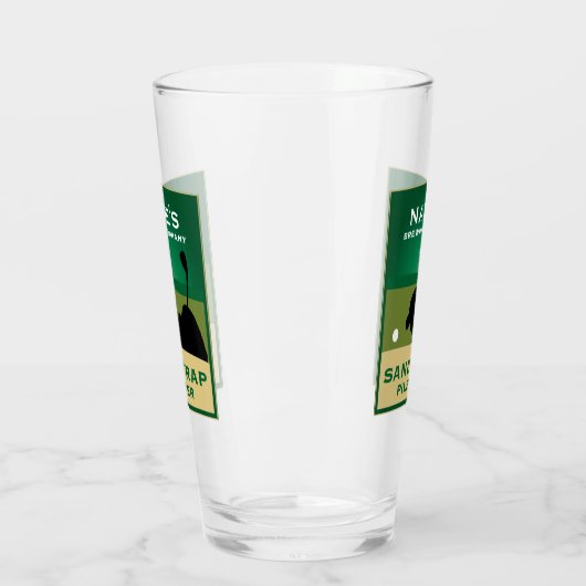 Gepersonaliseerde Sandtrap Pilsner Glas (Links)