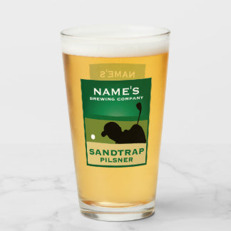 Gepersonaliseerde Sandtrap Pilsner Glas