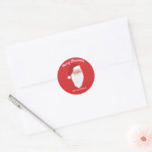 Gepersonaliseerde Santa Christmas Holiday Sticker (Envelop)