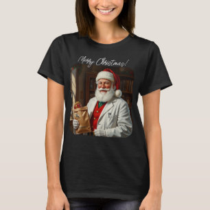 Gepersonaliseerde Santa Claus Apotheek T-shirt RX
