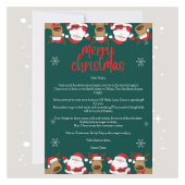 Gepersonaliseerde Santa Claus Letter Kaart