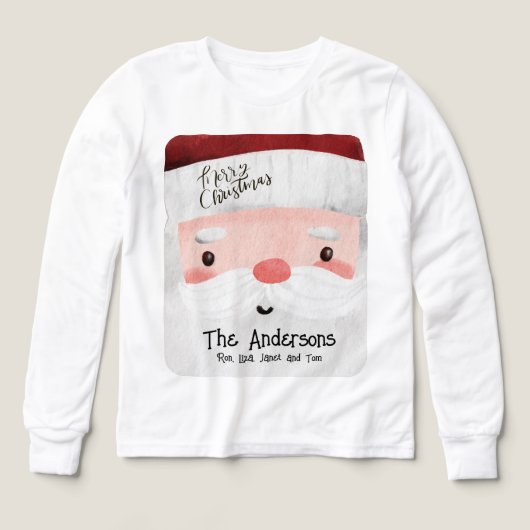 Gepersonaliseerde Santa Claus Merry Christmas Kind (Voorkant)