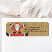 Gepersonaliseerde Santa Claus vakantie labels (Insitu)