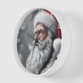 Gepersonaliseerde Santa Claus wandklok (Hoek)