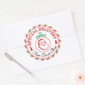 Gepersonaliseerde Santa Delivery Sticker (Envelop)