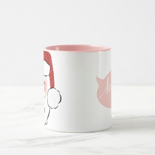 Gepersonaliseerde Santa Face | Ho, ho, ho Mok (Midden)