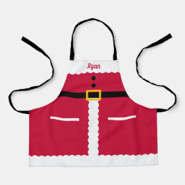 Gepersonaliseerde Santa Kind Christmas Schort
