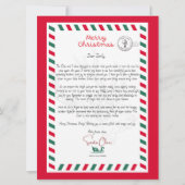 Gepersonaliseerde Santa Letter Kaart voor kinderen (Voorkant)