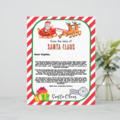 Gepersonaliseerde Santa Letter naar Kinder aangepa (Staand voorkant)