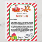 Gepersonaliseerde Santa Letter naar Kinder aangepa (Voorkant)