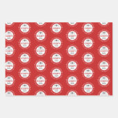 Gepersonaliseerde Santa North Pole Express Inpakpapier Vel (Voorkant 2)