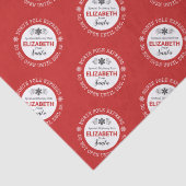 Gepersonaliseerde Santa North Pole Express Tissuepapier (Detail)