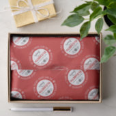 Gepersonaliseerde Santa North Pole Express Tissuepapier (Geschenk)