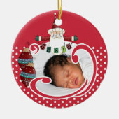 Gepersonaliseerde SANTA Photo Keepsake Ornament (Voorkant)