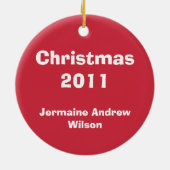 Gepersonaliseerde SANTA Photo Keepsake Ornament (Achterkant)