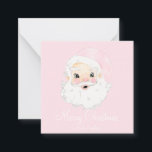 Gepersonaliseerde Santa Pink Pet Preppy Waterverf Notitiekaartje<br><div class="desc">Gepersonaliseerde Santa Pink Pet Preppy Waterverf Note Kaart</div>