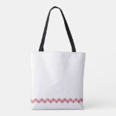 Gepersonaliseerde Santa Rendier Kerstmis Tote Bag (Achterkant)