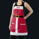 Gepersonaliseerde Santa Schort Christmas Baking Sc<br><div class="desc">Dit prachtige ontwerp kan worden aangepast aan uw favoriete kleurencombinaties. Voldoende volwassen en junior design beschikbaar. Het is een geweldig cadeau! Vind stijlvolle kantoorbenodigdheden en geschenken in onze winkel: www.berryberrysweet.com.</div>