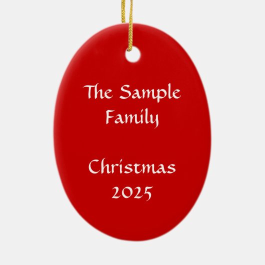 Gepersonaliseerde Santa Winking Kerstmis Ornament (Achterkant)