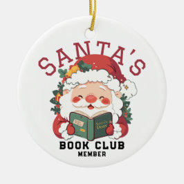Gepersonaliseerde Santa's Book Club Ornament
