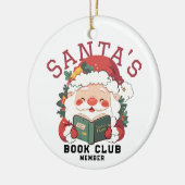 Gepersonaliseerde Santa's Book Club Ornament (Links)