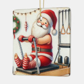 Gepersonaliseerde Santa's Favoriete Pilates Studen Keramisch Ornament (Links)