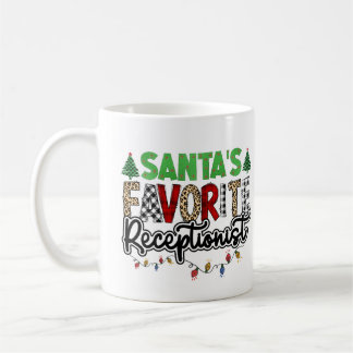 Gepersonaliseerde Santa's favoriete receptioniste Koffiemok