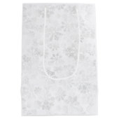 Gepersonaliseerde Santa's Gift Bag met schattige K Medium Cadeauzakje (Achterkant)