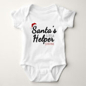 Gepersonaliseerde Santa's Little Helper, Kinder ke Romper (Voorkant)