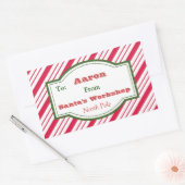 Gepersonaliseerde Santa's Workshop Gift Label Stic (Envelop)