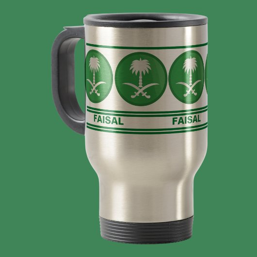 Gepersonaliseerde Saoedi-Arabië (KSA) Vlag Reisbeker