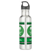 Gepersonaliseerde Saoedi-Arabië vlag terug naar sc Waterfles (Achterkant)