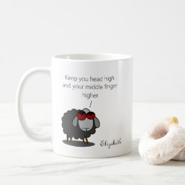 Gepersonaliseerde sarcasme Funny Finger Humor Witt Koffiemok