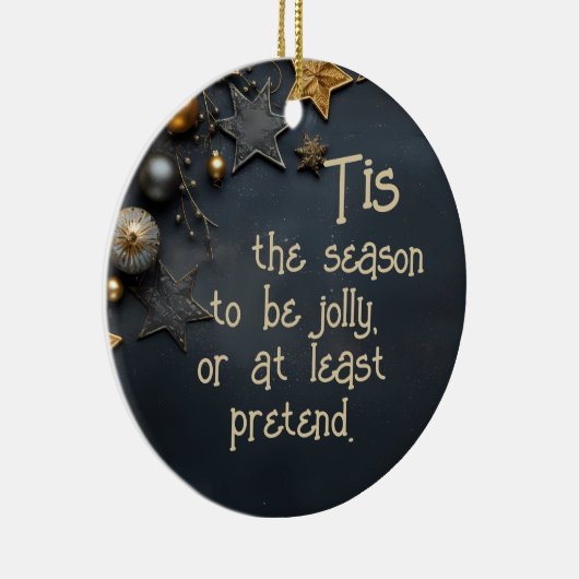 Gepersonaliseerde sarcastische kerst ornament (Rechts)