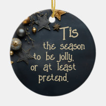Gepersonaliseerde sarcastische kerst ornament