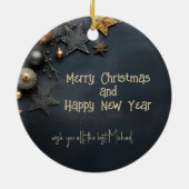 Gepersonaliseerde sarcastische kerst ornament (Achterkant)