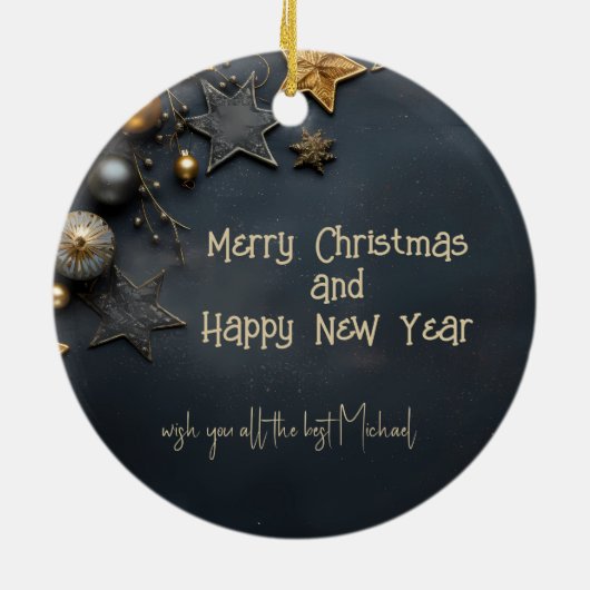 Gepersonaliseerde sarcastische kerst ornament (Achterkant)