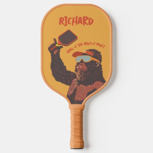 Gepersonaliseerde Sasquatch Spelen Pickleball Paddle (Voorkant)