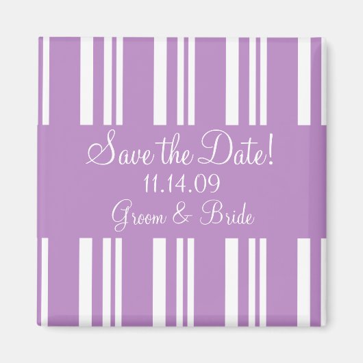 Gepersonaliseerde Save the Date Magnet (Voorkant)
