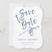 Gepersonaliseerde Save the Date Wedding Kaart (Voorkant)