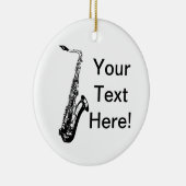 Gepersonaliseerde saxofoon keramisch ornament (Rechts)