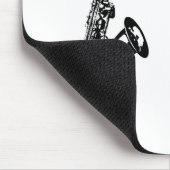 Gepersonaliseerde saxofoon muismat (Hoek)