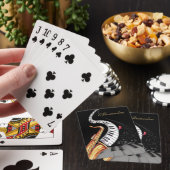 Gepersonaliseerde saxofoon piano muzieknoot pokerkaarten (Insitu)